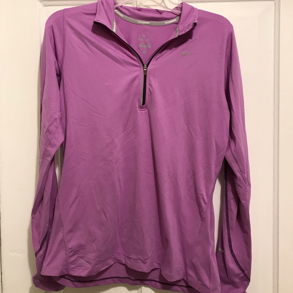 Nike purple quarter zip